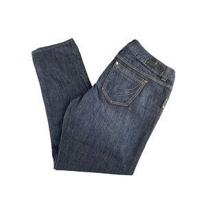 Freestyle Revolution Jeans Womens 20 Dark Wash Stretch Denim Bowie Sand Straight